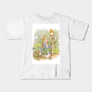 Beatrix Potter, Peter Rabbit Kids T-Shirt